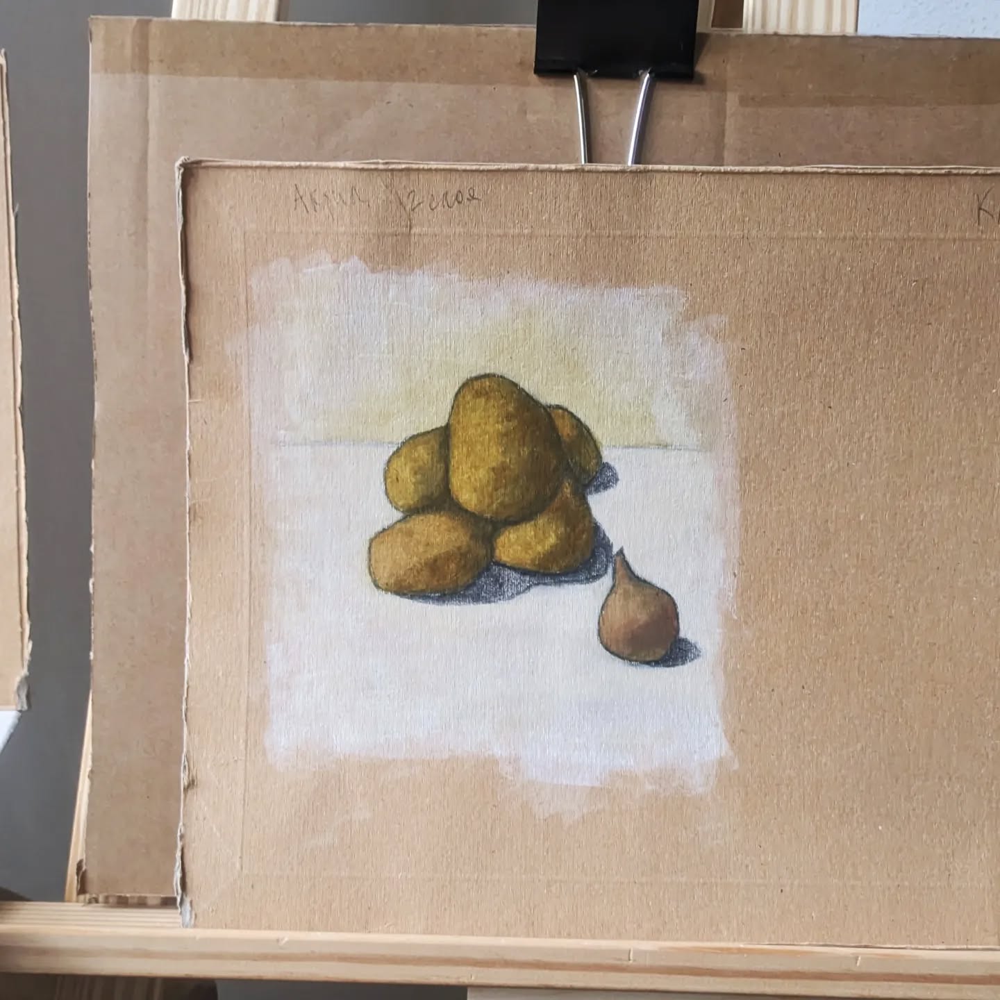 Potatoes and onions